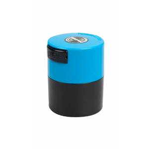 TightVac - MiniVac contenitore ermetico 0,12L - Nero/Tappo Azzurro