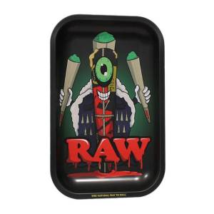 RAW Vassoio Per Rollare In Metallo Mostro Del Cono Medio 17,5 x 27,5 cm